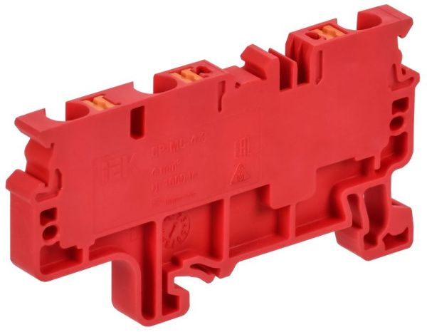 Клемма пружинная Push In CP-MC 3 выв. 4кв.мм красн. ARMAFIX IEK AF-CT22-00-3-K04-004