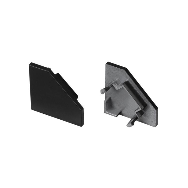 Заглушка SL-KANT-H18 FLAT BLACK глухая пластик (комплект) Arlight 049431