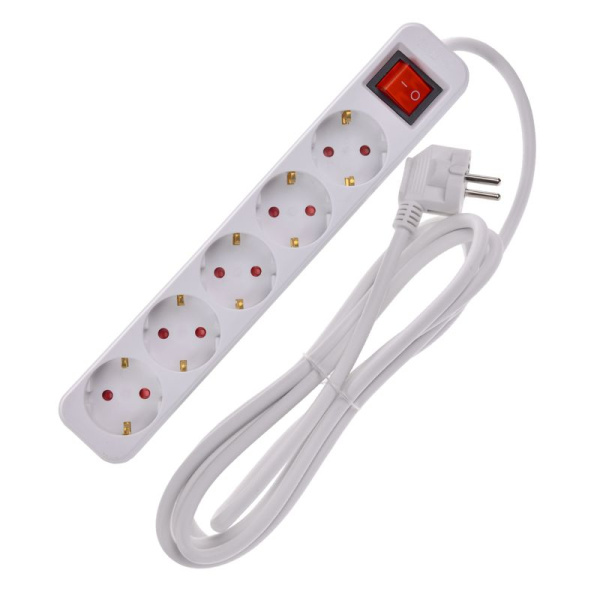 Удлинитель 5х3м 16А У05К ПВС 3х1.5 бел. UMA IEK UM-YP10-16-05-03-ZK-K01
