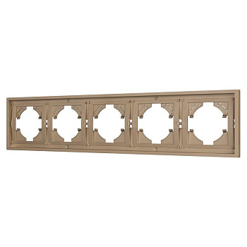 Рамка 5-м FRM-TENDO-PL-5-GD пластик. зол. Arlight 053854