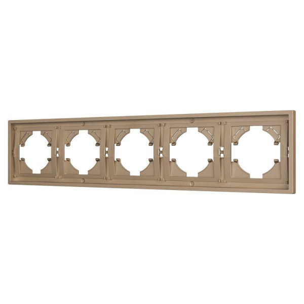 Рамка 5-м FRM-TENDO-PL-5-GD пластик. зол. Arlight 053854