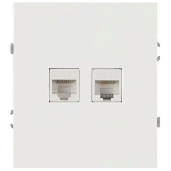Розетка информационная 2-м СП Arktik RJ45 16А IP20 250В бел. 16-3108-01 Эра Б0070484