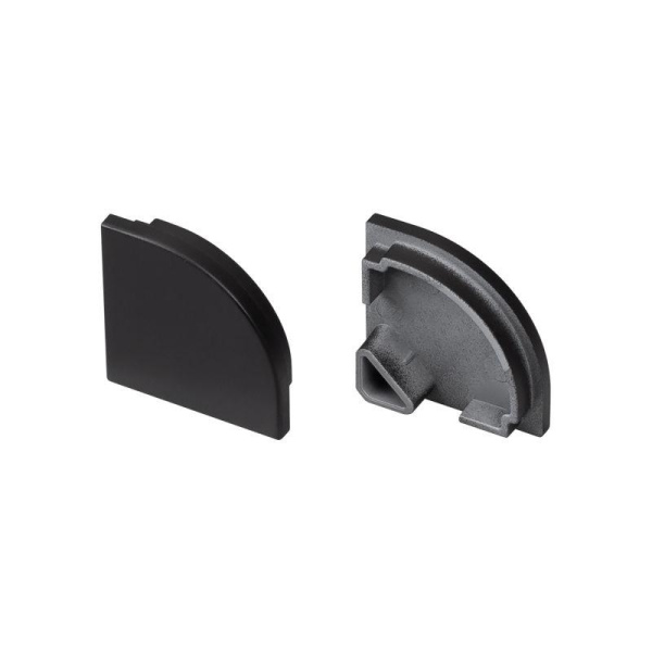 Заглушка SL-KANT-H20 BLACK глухая пластик (комплект) Arlight 049404