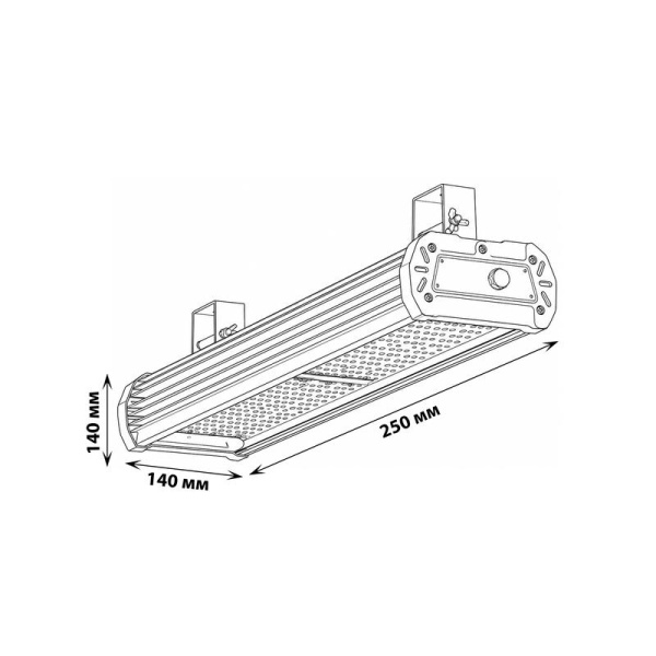 Светильник светодиодный High Bay ULY-U42C 60W/5000K IP65 SILVER 60Вт 5000К IP65 8742лм 120град. промышлен. подвесной серебр. TM Uniel UL-00012283