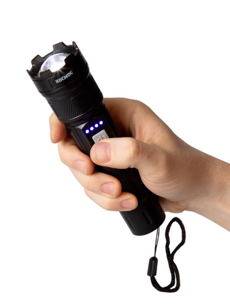 Фонарь ручной аккум. 5Вт P50 LED/ZOOM/Li-ion 1200мА.ч ABS КОСМОС KOC122Lit