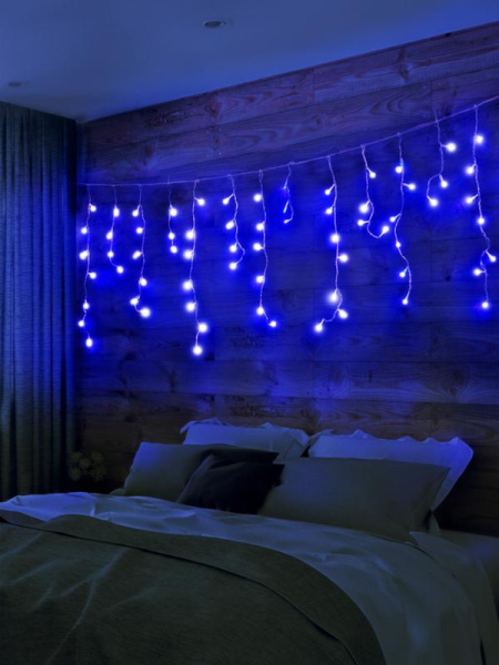 Гирлянда "Бахрома" OIC100LSE-B-T-I4 100LED 2м син. SHlights 4610003324940