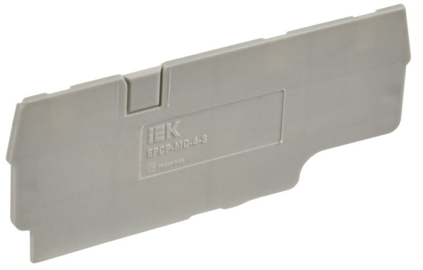 Заглушка для CP-MC 3 вывода 4кв.мм сер. IEK YCT22-00-3-K03-004-ZGL