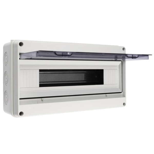 Бокс модульный накладной PDB/W 4018 GR (ЩРН-ПГ-18) IP65 пластик. JazzWay 5072121