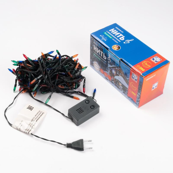 Гирлянда ES00200/4F 200 разноцв. миниламп 8 реж. IP20 11м SHLights 4607144113113