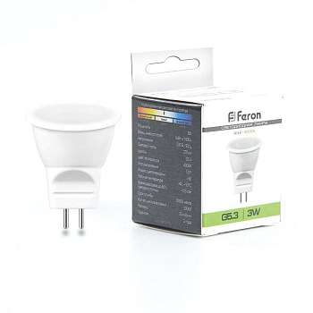 Лампа светодиодная LB-271 3Вт MR11 4000К G5.3 230В FERON 25552