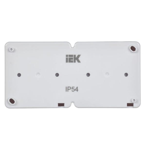 Розетка 2-м ОП Гермес Plus РСб22-3-ГПБб 16А IP54 с заземл. с крышкой бел. IEK ERMP22-K01-16-54-EC