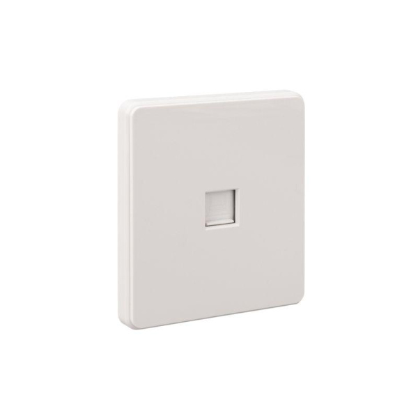 Розетка компьютерная СП ROUND MIELE RJ45 кат.6 перламутр Kranz KR-78-0724-1