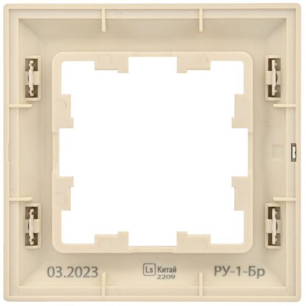 Рамка 1-м BRITE РУ-1-Бр беж./шампань IEK BR-M12-12-3-K10