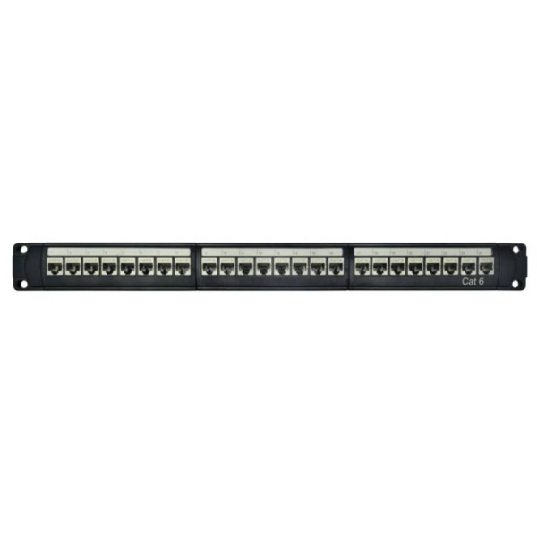 Патч-панель модульная 19дюйм 1U CAT6 24 порта RJ45 экранир. DKC RN6PPF24