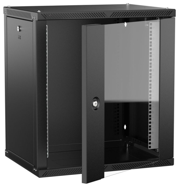 Шкаф LINEA W 2.0 12U 600х450мм дверь стеклян. черн. ITK LWR5-12U64-GF-2