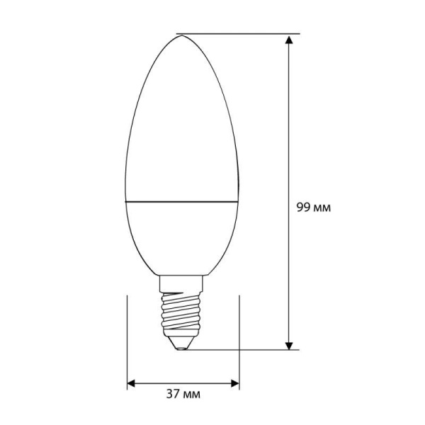 Лампа светодиодная LED-C35-10W-E14-4K 10Вт свеча 4000К бел. E14 220-240В ПРОМО Ergolux 14545