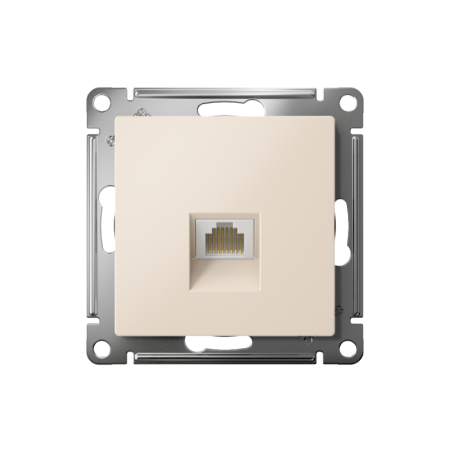 Розетка компьютерная AtlasDesign RJ45 кат.6A механизм беж. SE ATN000286
