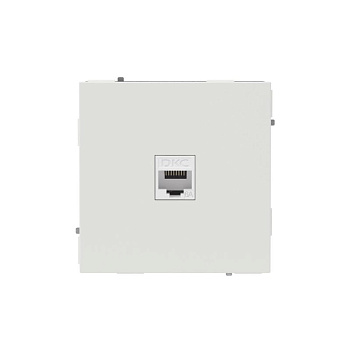 Розетка компьютерная 1-м KANT RJ45 кат.6A без шторки бел. песок DKC 7010673