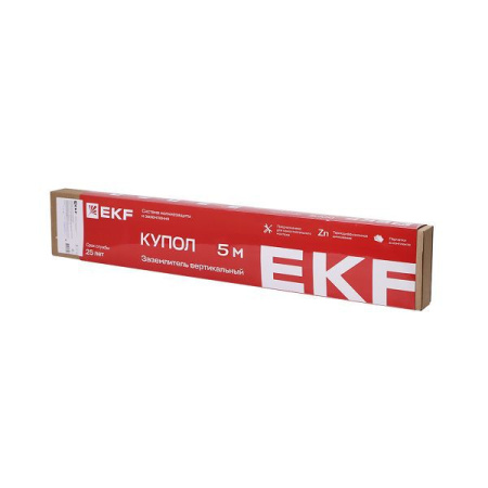 Заземлитель вертикальный безмуфтовый 5м (5х1000мм) TDZ EKF gc-28500