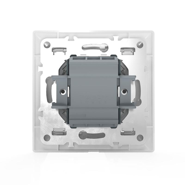 Выключатель 1-кл. СП AVA 10А IP20 с индикатором в сборе бел. TOKOV ELECTRIC TKL-AV-V1IF-C01
