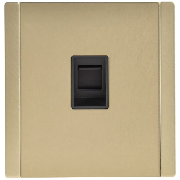 Розетка компьютерная СП FORTE&PIANO FP632M RJ45 кат.5E IP20 шампань IEK FP-K10-1-M-K37