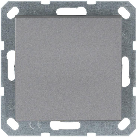 Переключатель проходной 1-кл. 10А IP20 механизм алюм. Jasmart G3012S