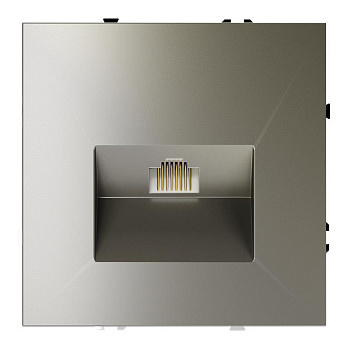 Розетка компьютерная 1-м СП S70 RJ45 кат.6 механизм шелк Voltum VLS060104