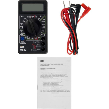 Мультиметр цифровой Universal M832 IEK TMD-2S-832