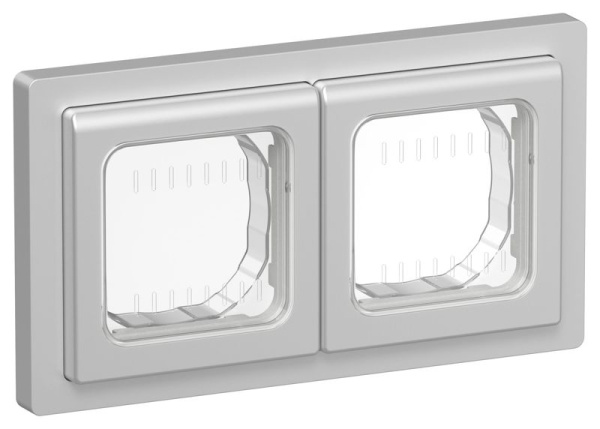 Рамка 2-м СП FLITE Рпро-2-55-ФлА IP55 алюм. IEK FI-M20-32-55-K47