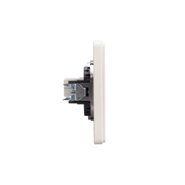 Розетка компьютерная СП ROUND MIELE RJ45 кат.6 перламутр Kranz KR-78-0724-1