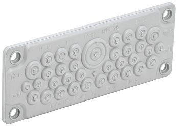 Ввод кабельный мембранный 35 отверстий d6-32мм IP65 (без клипс) TITAN IEK TI-01D-MC-035-65