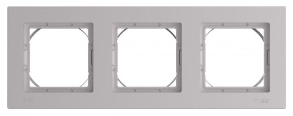 Рамка 3-м AtlasDesign Aqua IP44 алюм. SE ATN440303