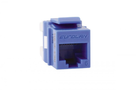 Модуль UTP кат.6 Keystone син. Eurolan 16B-U6-03BU