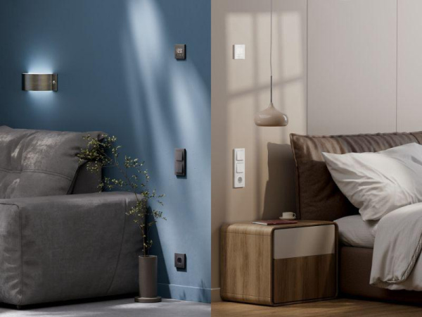 Выключатель 2-кл. AtlasDesign Smart 10А (сх. 5) L+N с подсветкой Zigbee механизм карбон SE ATN001053Z