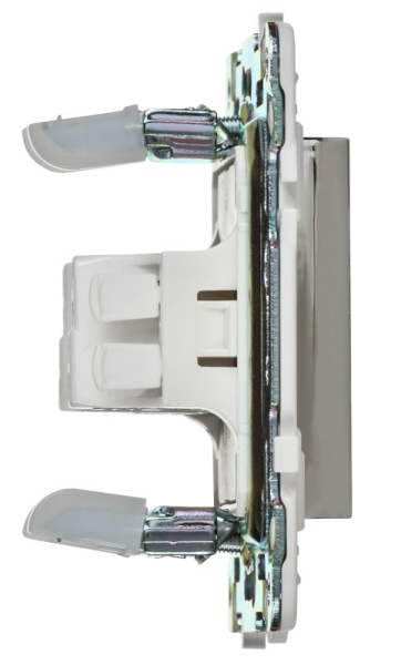 Выключатель проходной 1-кл. SKANDY 10А SK-V02N никель IEK SK-V12-0-10-K50