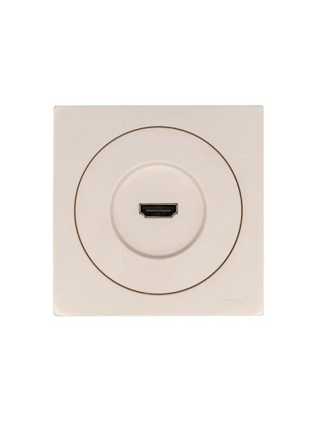 Розетка HDMI 1-м СП OSEN механизм сл. кость LEZARD 743-9088-203