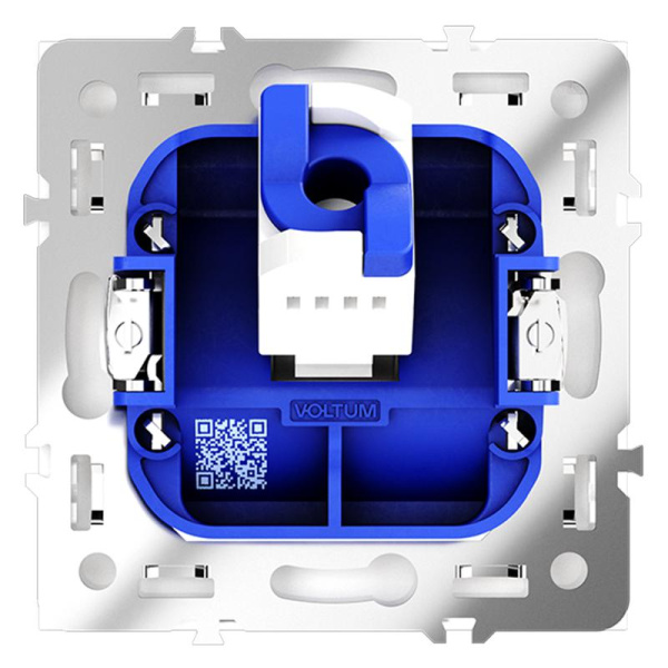 Розетка компьютерная 1-м СП S70 RJ45 кат.6 механизм бел. матов. Voltum VLS060102
