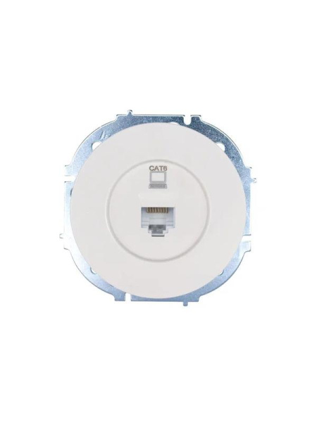 Розетка компьютерная СП OSEN RJ45 кат.6 механизм бел. LEZARD 743-0288-140
