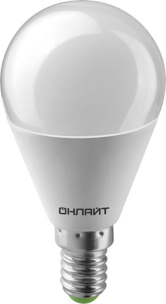 Лампа светодиодная 90 541 OLL-G45-7-230-2.7К-E14-FR 7Вт шар 2700К E14 90-240В PRO ОНЛАЙТ 90541