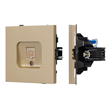 Розетка компьютерная SCT-TENDO-MPC1-SFPL-GD RJ45 кат.6 механизм Arlight 054592