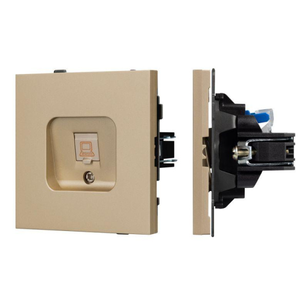 Розетка компьютерная SCT-TENDO-MPC1-SFPL-GD RJ45 кат.6 механизм Arlight 054592