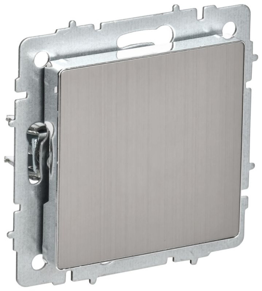 Заглушка BRITE МЗ10-БрГН с суппортом механизм метал. хром/никель IEK BR-PL10-M-K23