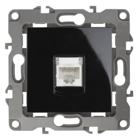 Розетка компьютерная Эра12 12-3107-06 RJ45 черн. Эра Б0014728