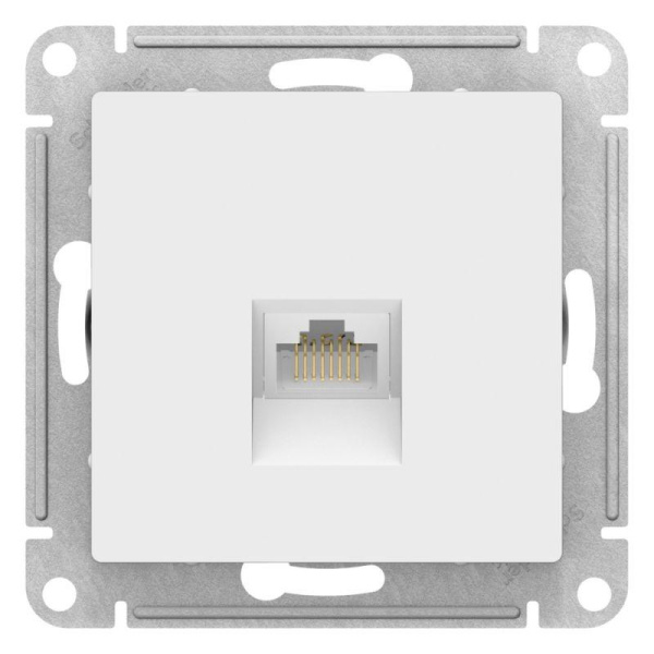 Розетка компьютерная AtlasDesign RJ45 кат.6A механизм лотос SE ATN001386