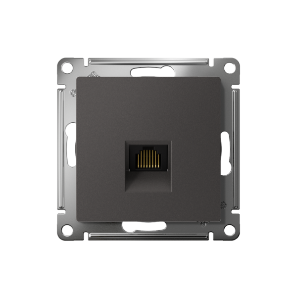 Розетка компьютерная AtlasDesign RJ45 кат.6A механизм базальт SE ATN001486