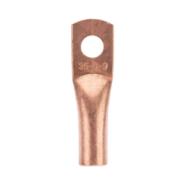 Наконечник медный ТМ 35-8-9 (35кв.мм - d8мм) (уп.5шт) Rexant 07-5316-1