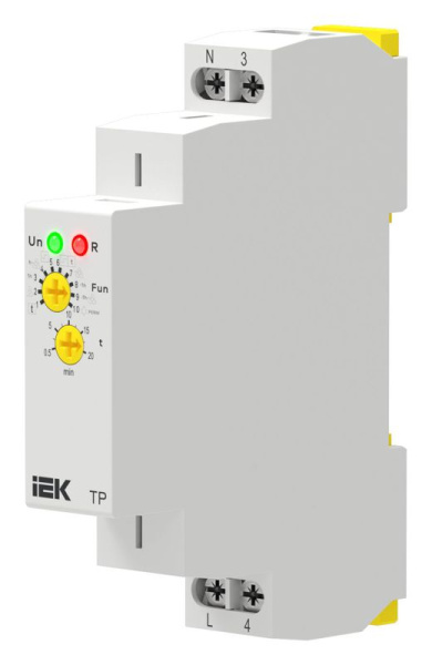 Реле импульсное TP 1 контакт 230В AC с задержкой выключения IEK CTR-450-TP-1-1HD-A230-C00