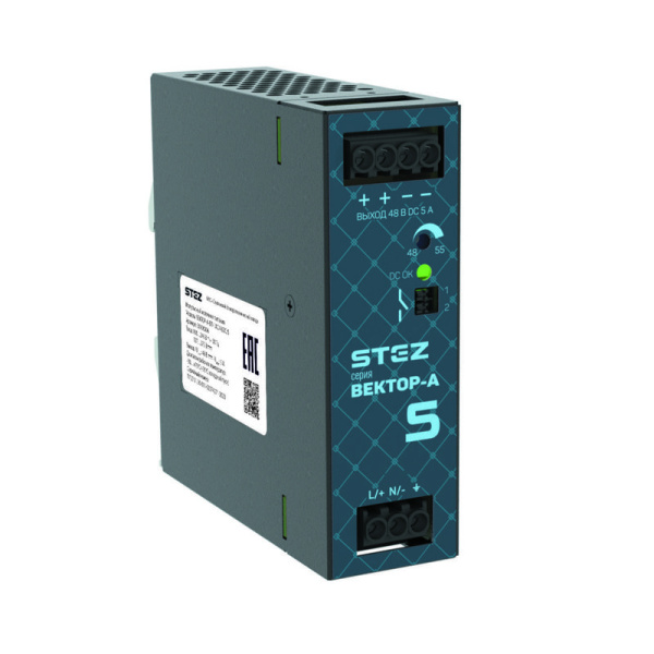 Источник питания ВЕКТОР-А-БП-1AC/48DC/5 СТЭЗ 50100006