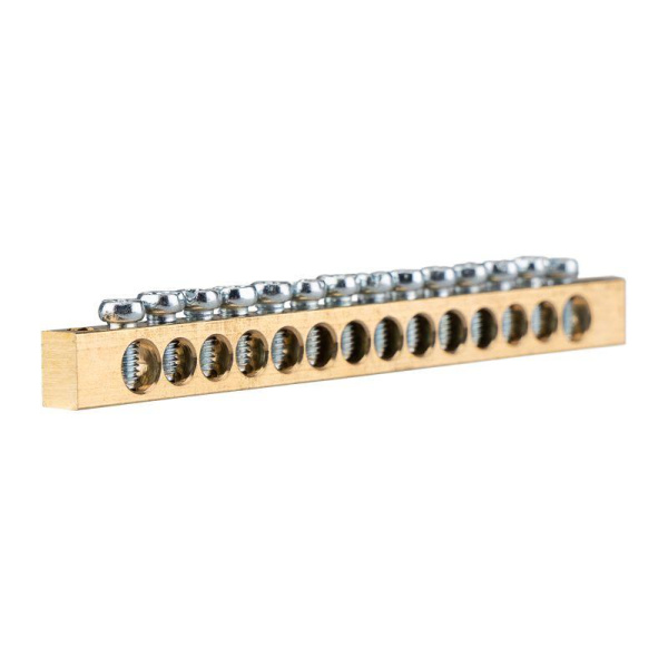 Шина PEN "земля-ноль" 6х9мм 14/2 (14 групп/крепеж по краям) Rexant 11-2369