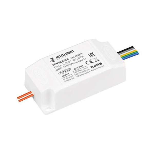 Конвертер DALI-303-72-D2/DT7-DRO-SUF White BUS пластик INTELLIGENT ARLIGHT 053294